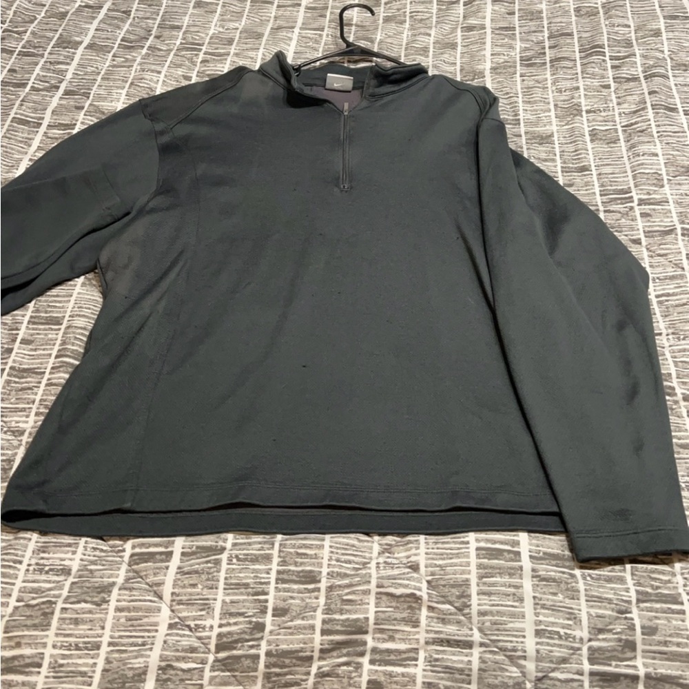 Nike Men's Golf Black Zip Up Sweater